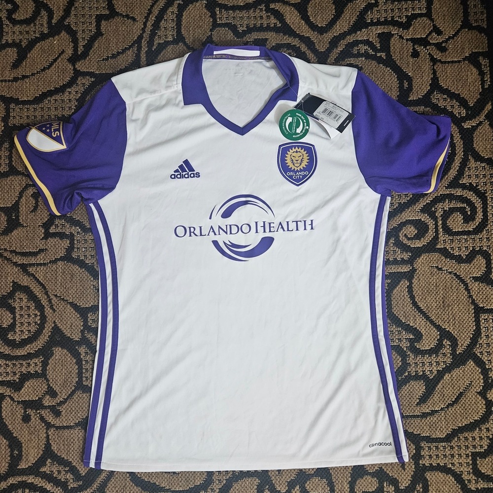 Adidas Orlando City MLS Football Shirt Jersey Size Large AK0593